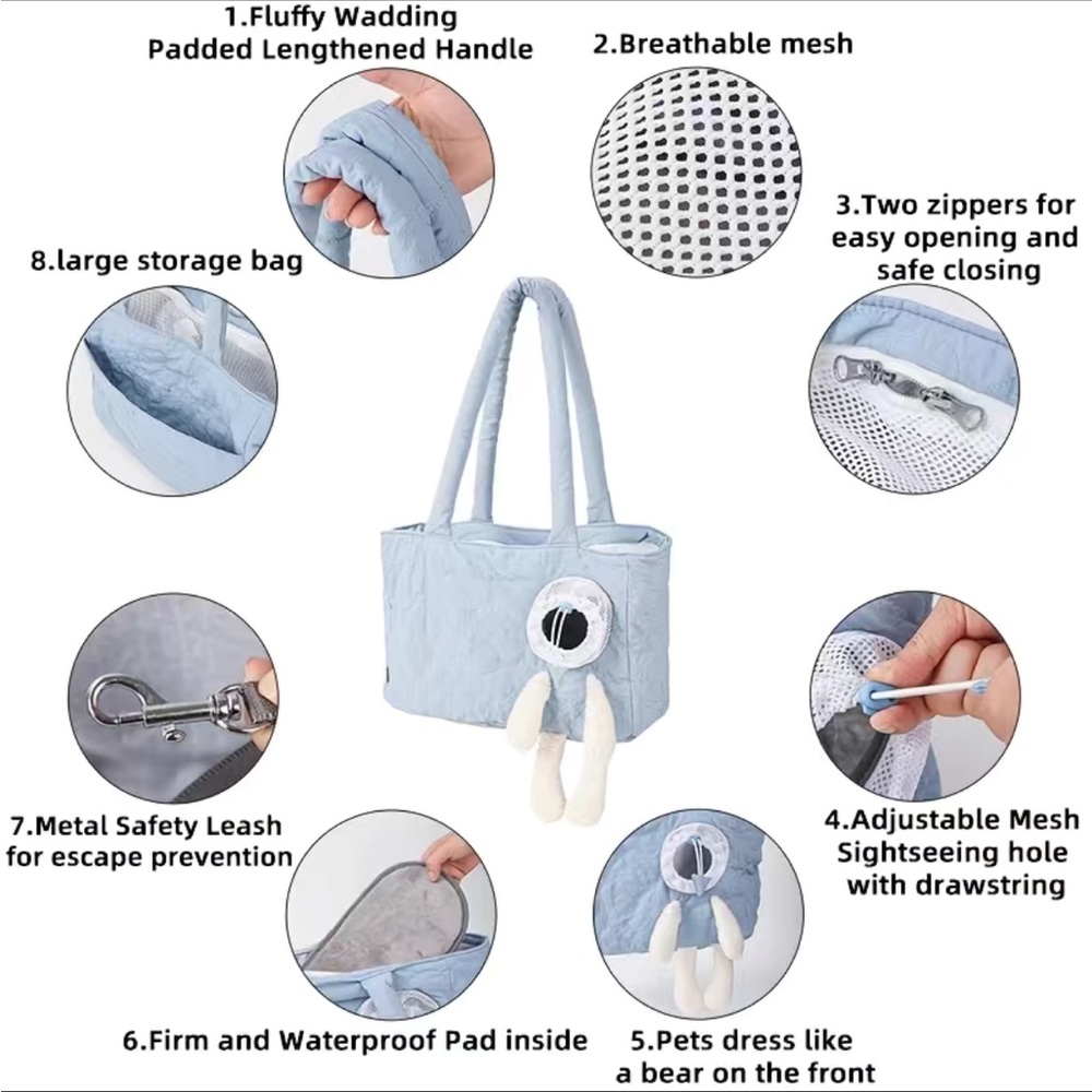 SOLD❌ Take Your Furry Baby Anywhere - Dog Cat Carrier Shoulder Bag - Picture 5 of 15